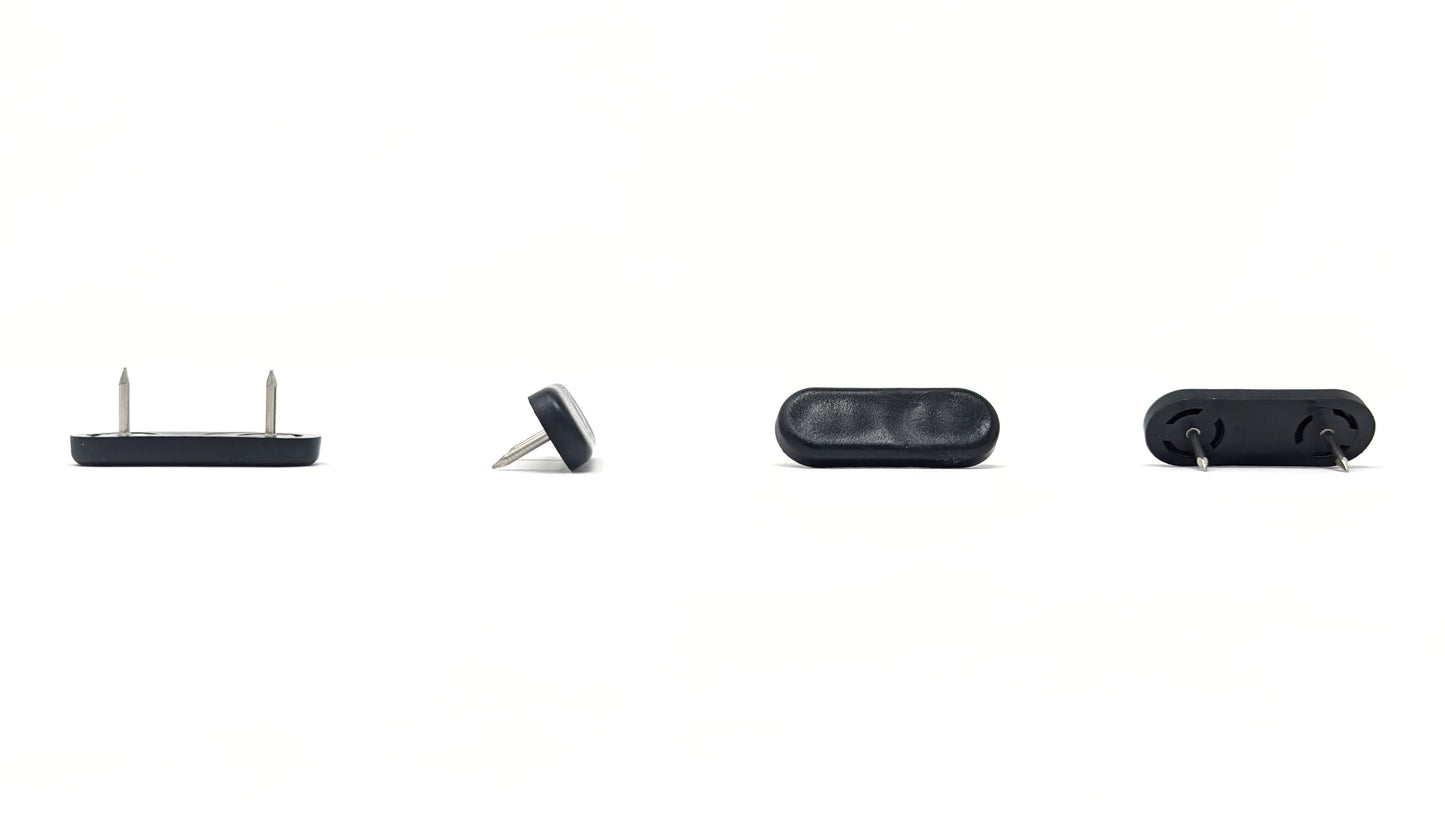 44x16mm Nail in Plastic Furniture Glides Available in Brown, White & Black | Made in Germany | Keay Vital Parts - Keay Vital Parts