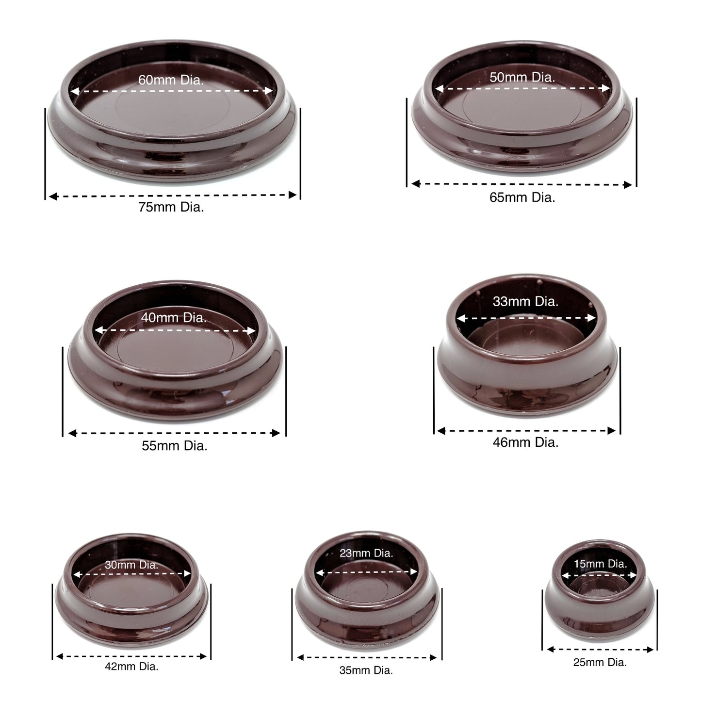 Furniture Leg Cups | Premium Carpet Protectors | Made in Germany | Keay Vital Parts