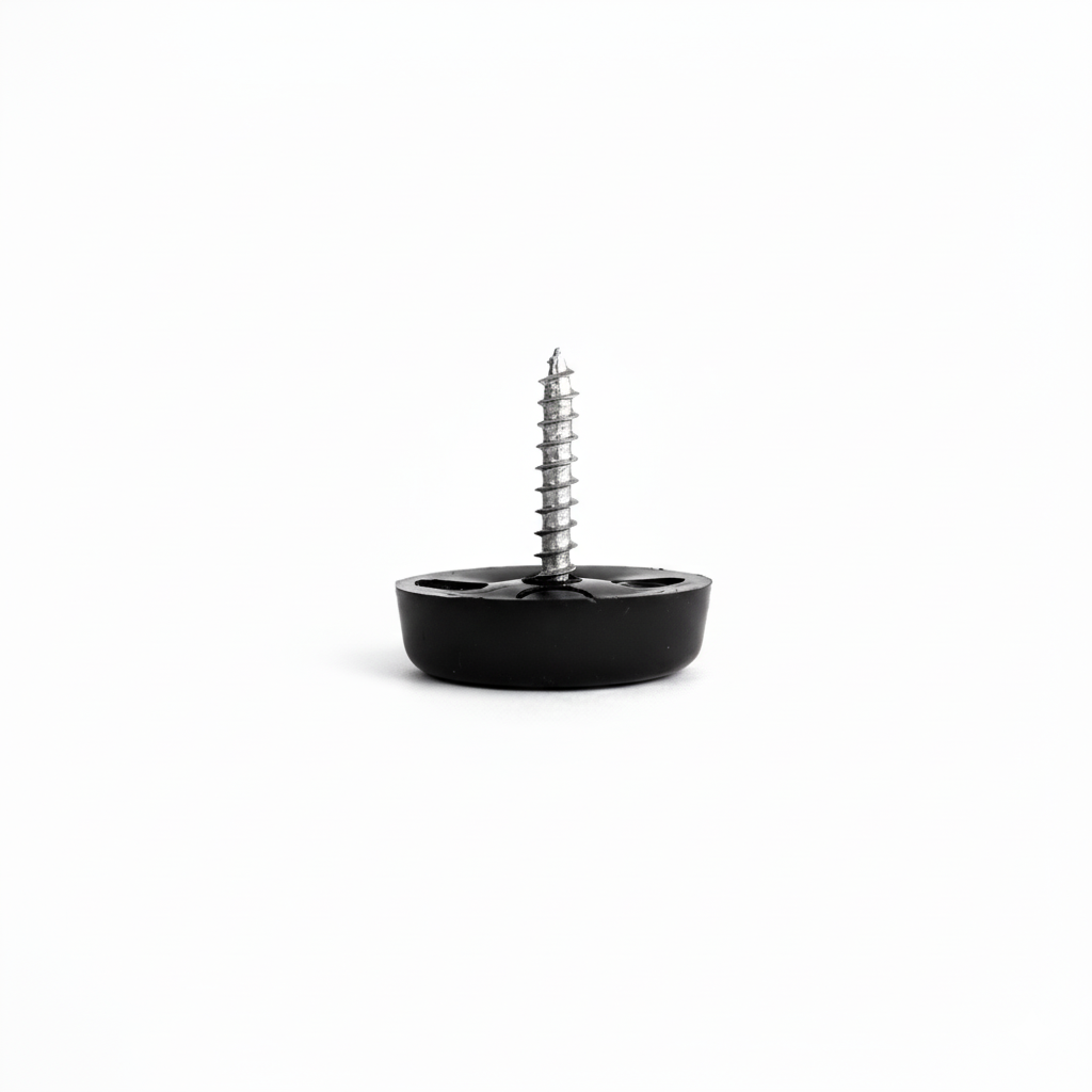 Screw-On Furniture Glides (Available in Black, White & Brown) Made in Germany | Keay Vital Parts