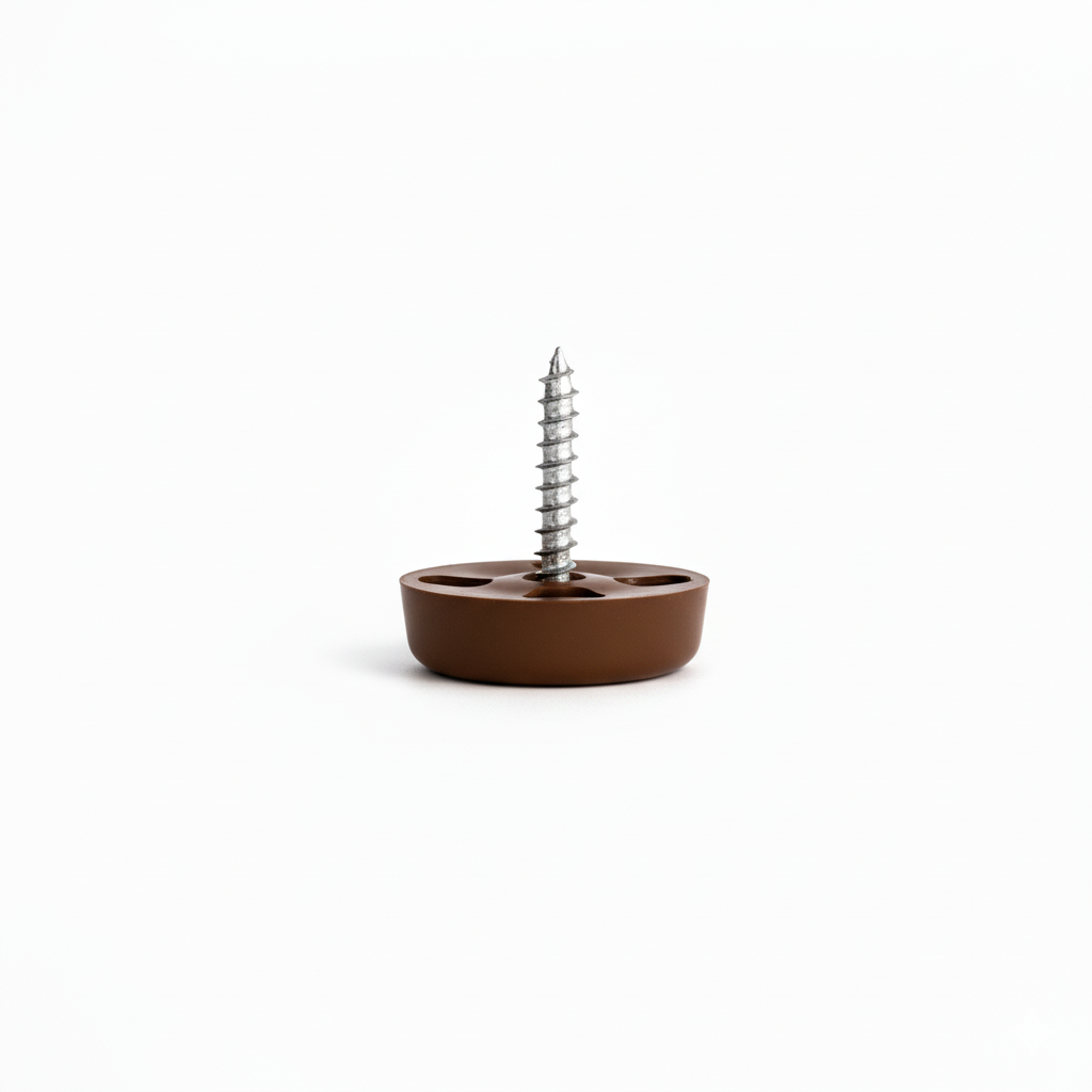 Screw-On Furniture Glides (Available in Black, White & Brown) Made in Germany | Keay Vital Parts