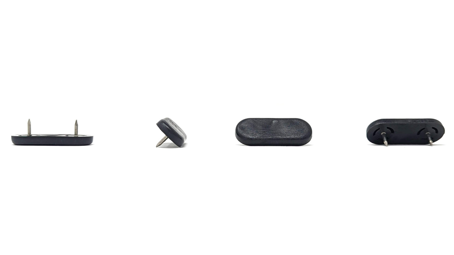 45x20mm Nail in Plastic Furniture Glides Available in Brown, White & Black | Made in Germany | Keay Vital Parts - Keay Vital Parts