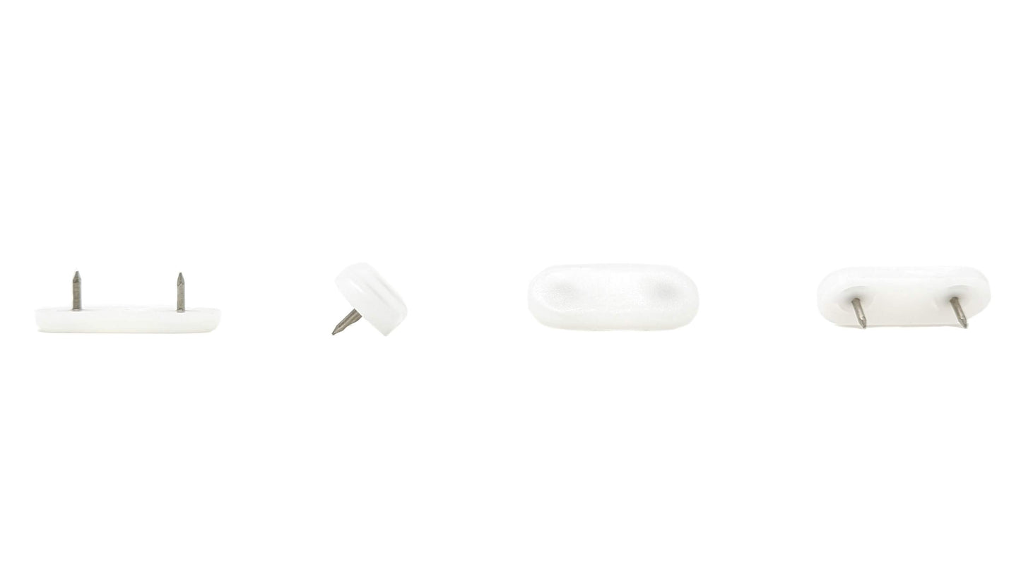 45x20mm Nail in Plastic Furniture Glides Available in Brown, White & Black | Made in Germany | Keay Vital Parts - Keay Vital Parts