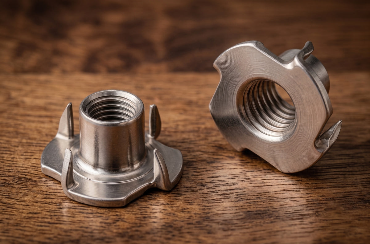 T-Nuts Galvanised Steel (Pronged Tee Nuts) | M4 M5 M6 M8 M10 | Keay Vital Parts - Keay Vital Parts
