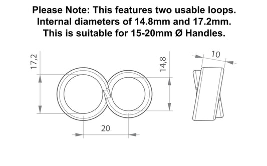 Door Handle & Wall Protector Ring | Transparent Silicone Lever Bumper | Keay Vital Parts - Keay Vital Parts