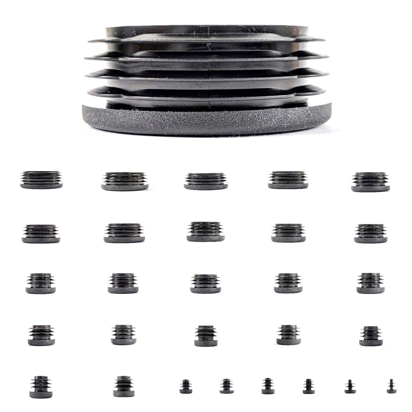 Plastic end caps for round tubing deals