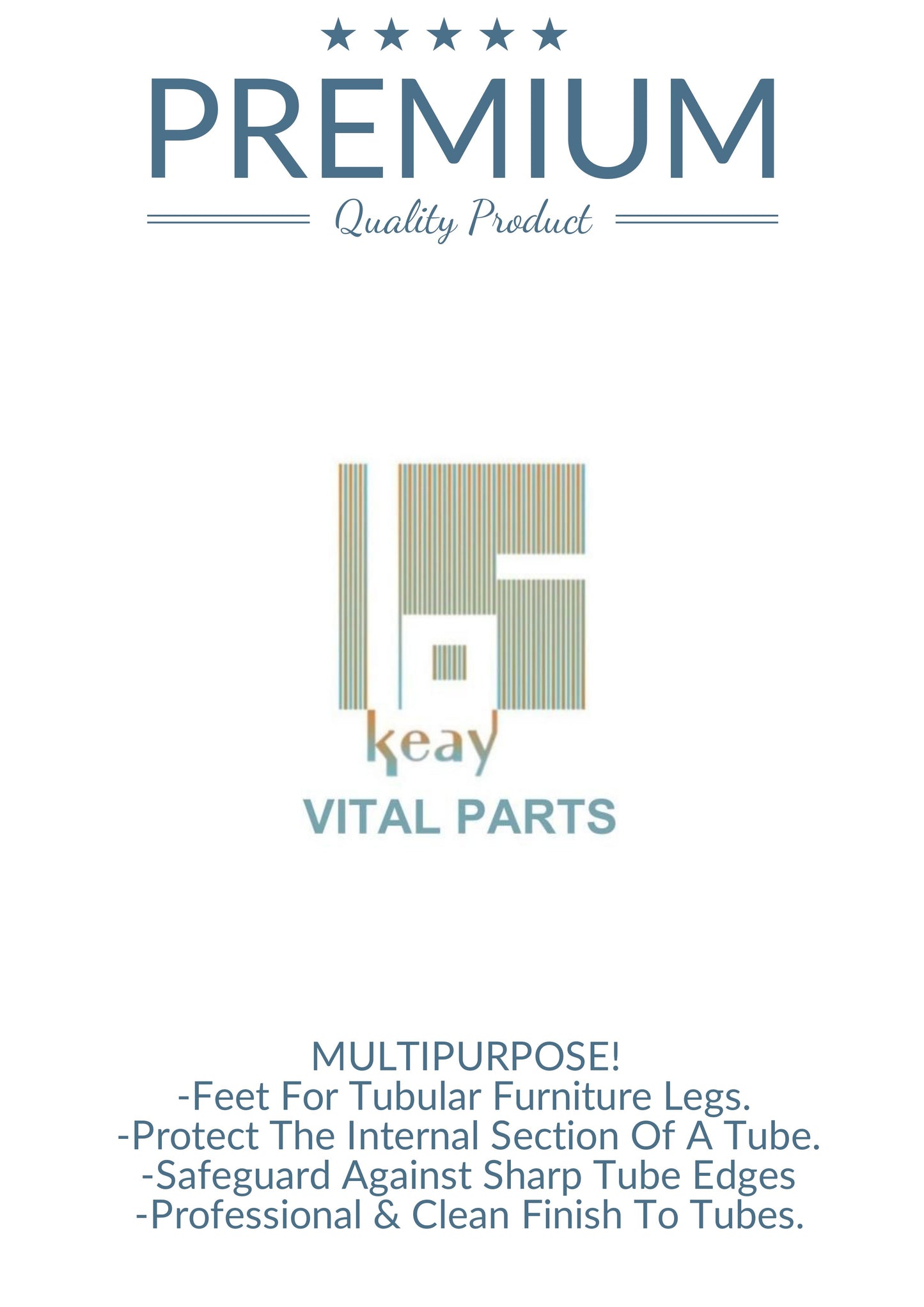 22mm Round Plastic Ferrules End Caps - Made in Germany - Keay Vital Parts