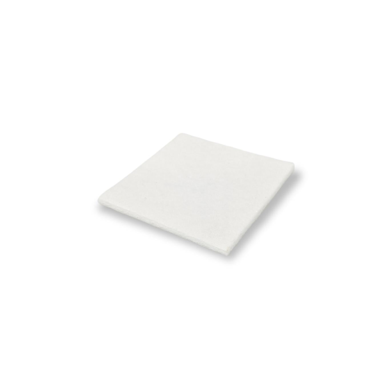 Felt Pads, Square Stick-On 35mm x 35mm, White - Made in Germany