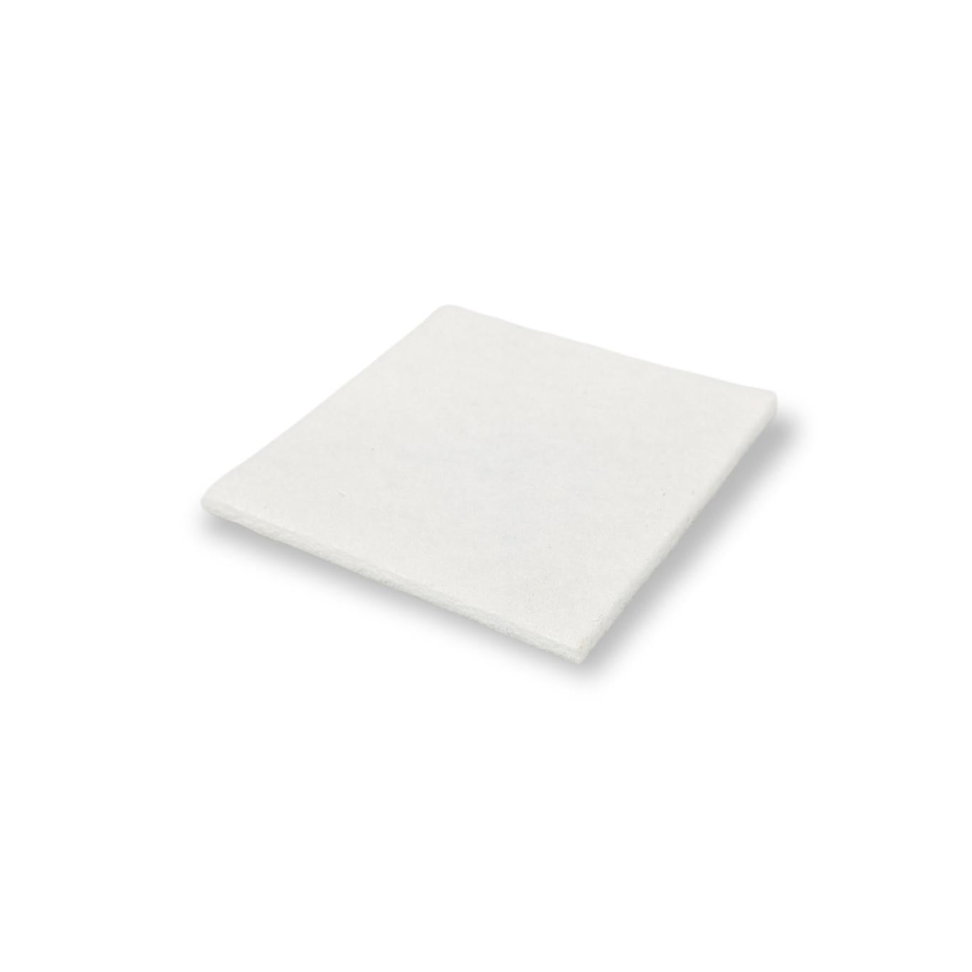 Felt Pads, Square Stick-On 50mm x 50mm, White - Made in Germany