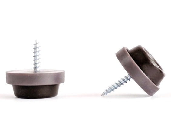 Rubber Furniture Feet available in Black, White & Brown in 24mm & 28mm | Made in Germany | Keay Vital Parts - Keay Vital Parts