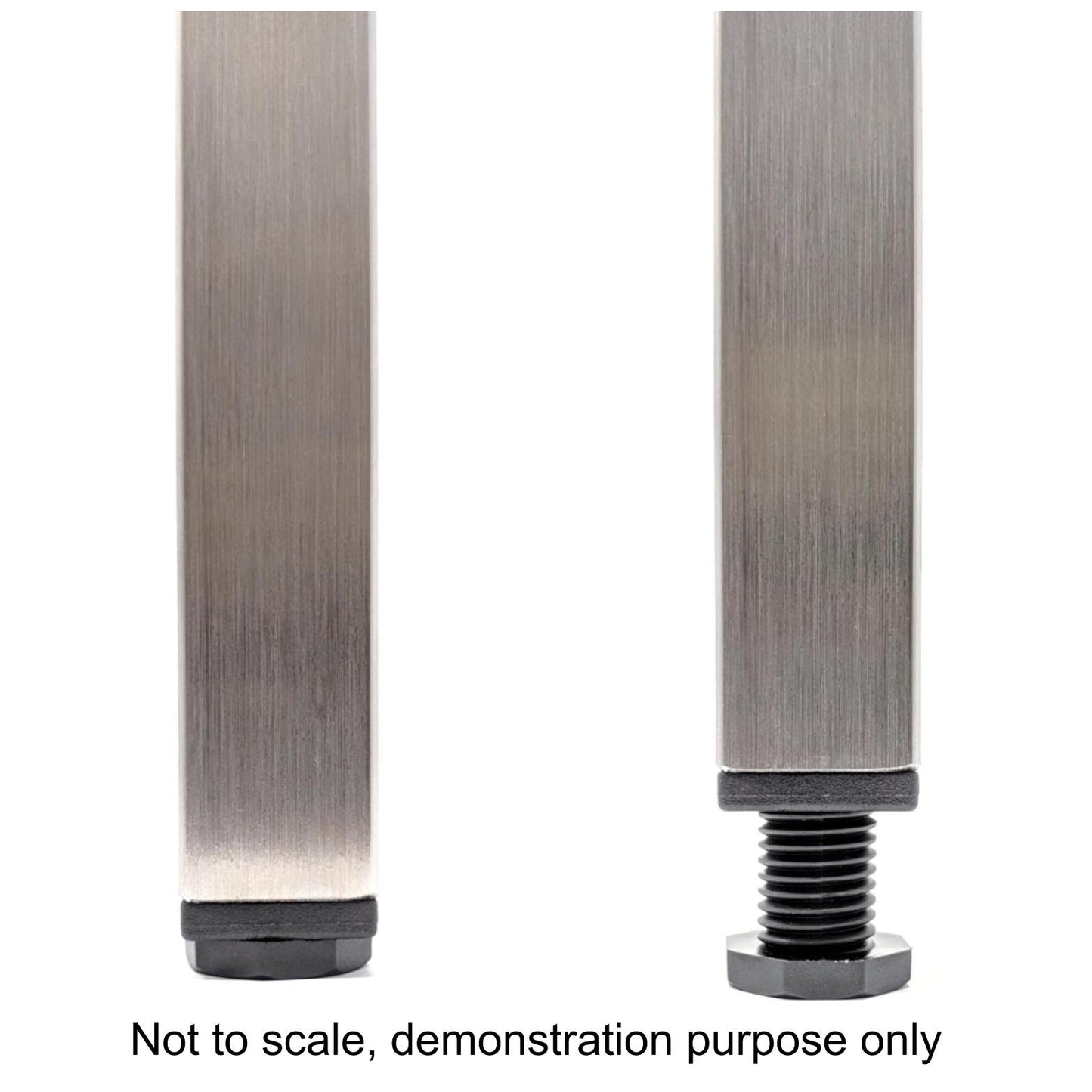 Square Tube Inserts 20mm x 20mm Height Adjustable | Made in Germany | Keay Vital Parts - Keay Vital Parts