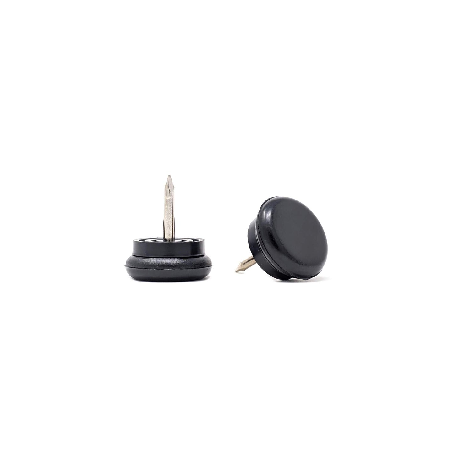 Nail-On Furniture Glides 20mm Black Nylon Base - Made in Germany