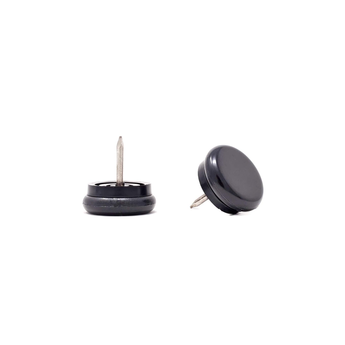 Nail-On Furniture Glides 23mm Black Nylon Base - Made in Germany