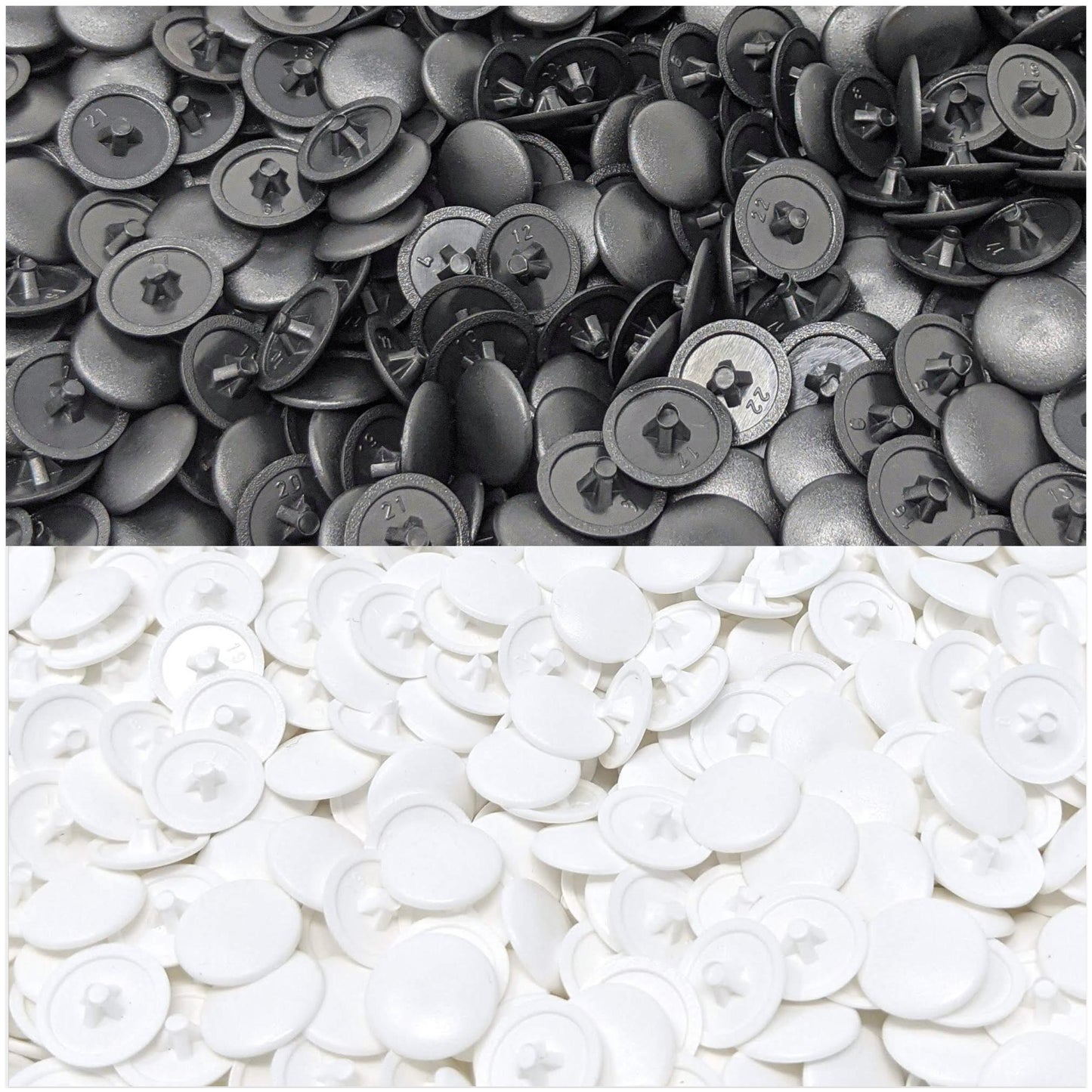 PZ2 Pozi Screw Caps Covers (12mm x 1.7mm) | Made in Germany | Keay Vital Parts