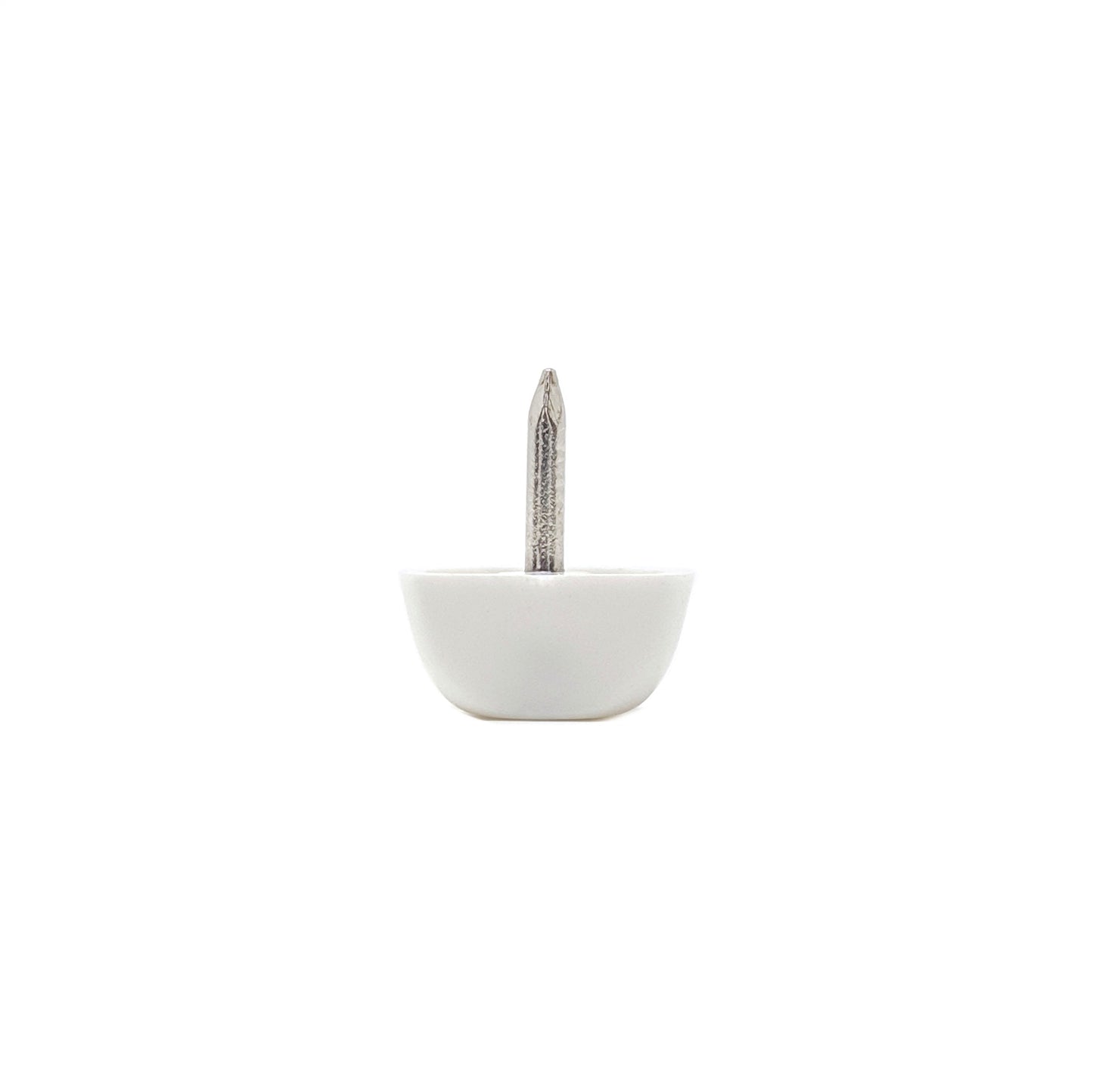 White Shelf Support Pegs with Straight Edge - Made in Germany - Keay Vital Parts
