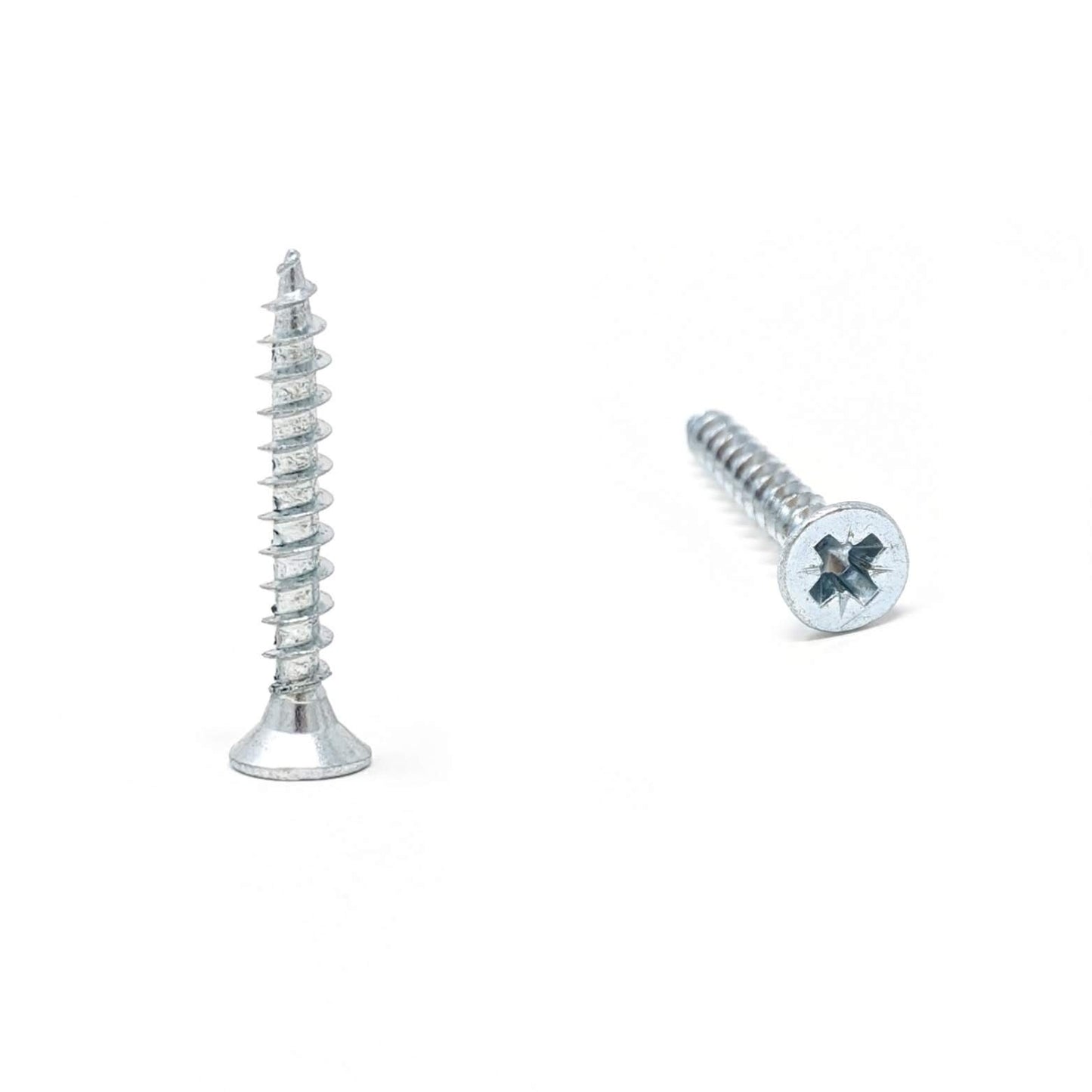 Wood Screws, Pozi Countersunk 3.5mm (No.6) Zinc Plated Steel | Made in Germany | Keay Vital Parts