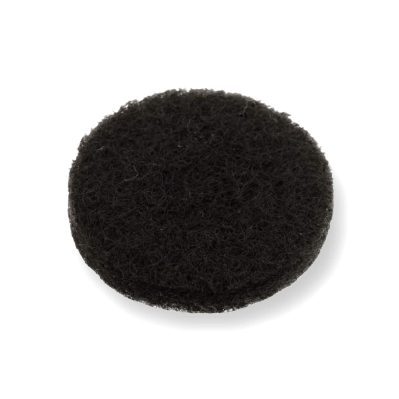 Felt Pads - Dark Brown Self Adhesive Stick on Felt - Round 60mm Diameter - Made in Germany