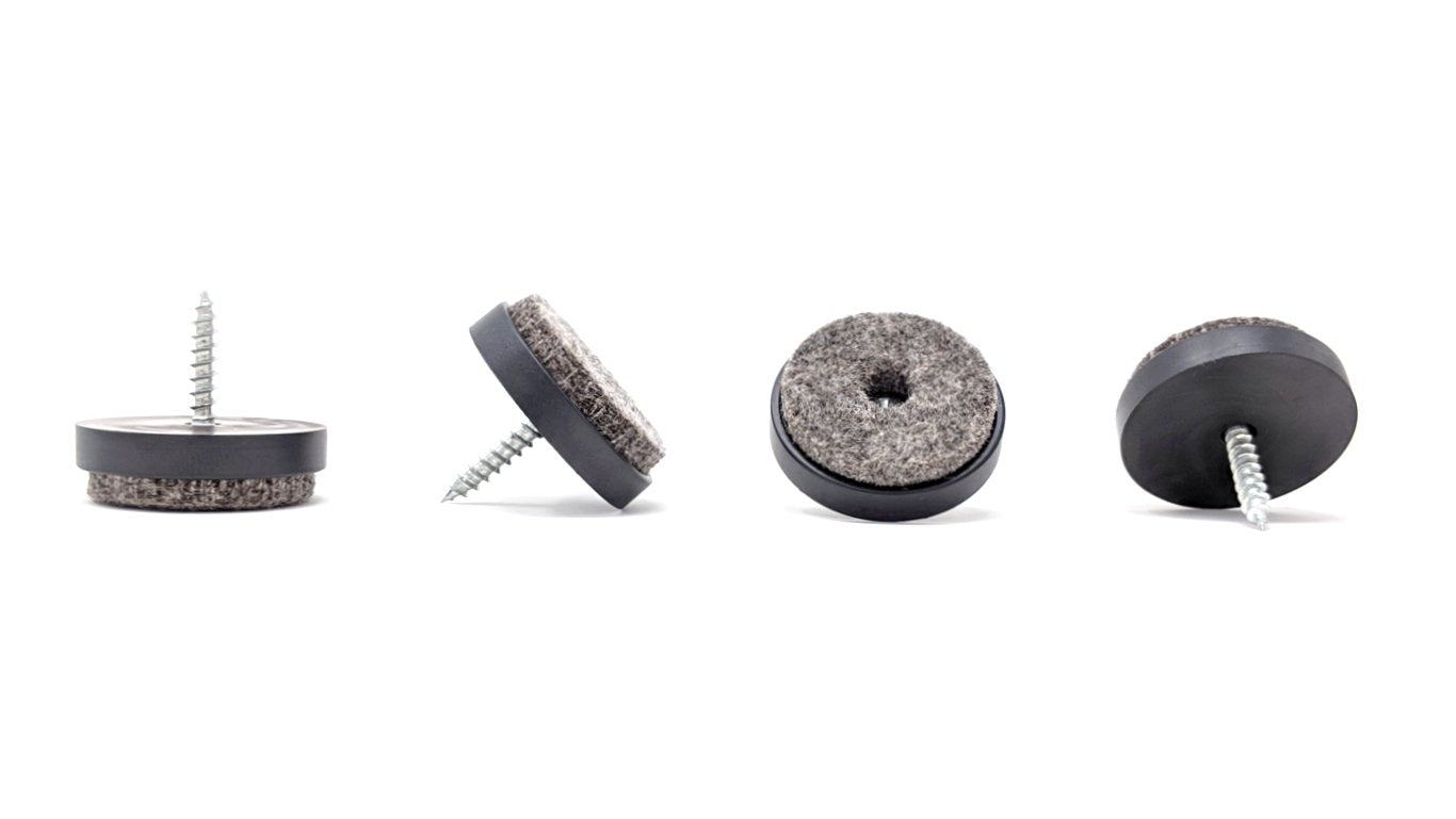Furniture Glider Slider Glides Floor Protector Restaurant Hotel Chairs Contract Furniture Furniture Making Pub Bar Dining Chairs Tables Upholstery Parts Felt Pads Nail In Needle Felt DIY Wood Laminate Vinyl Floor Keay Vital Parts Screw On Gliders Black
