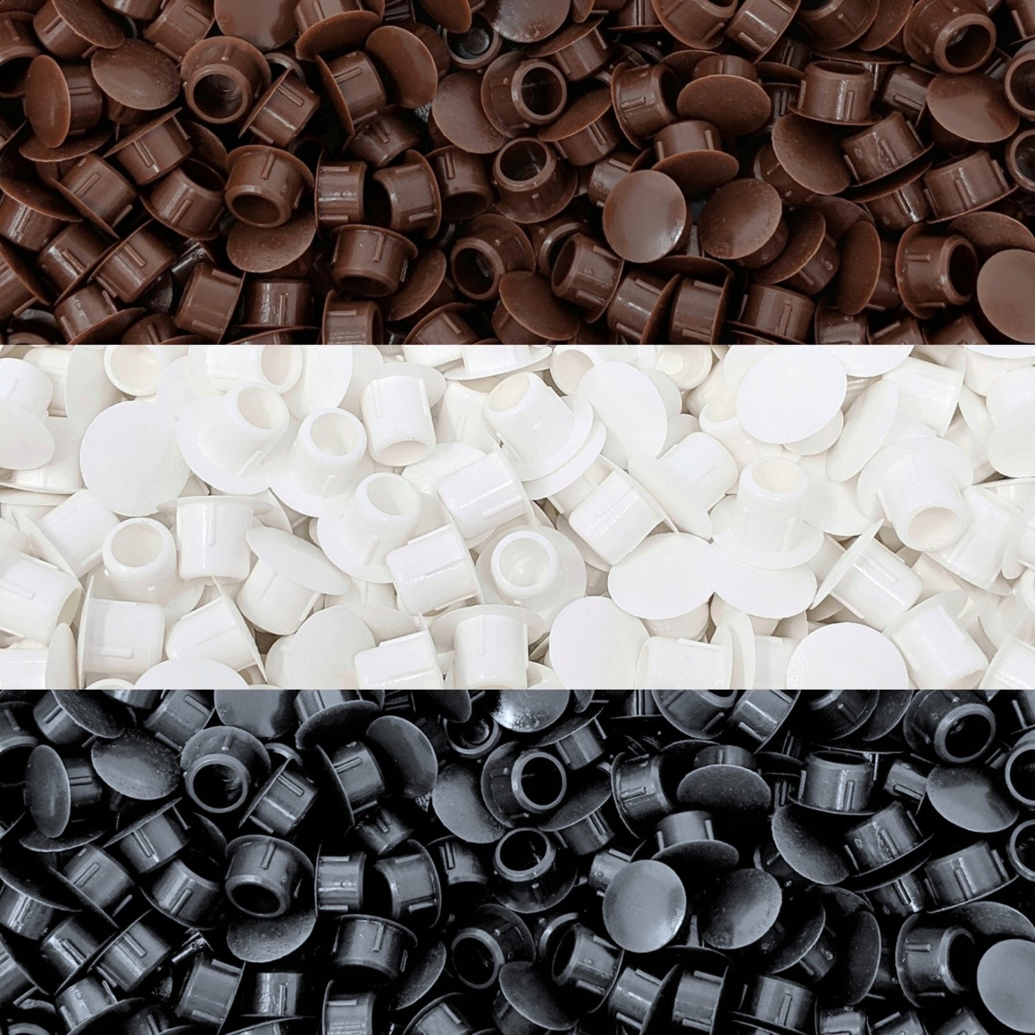 Hole Plugs - Black, White, Brown - M8, M10