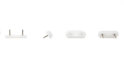 44x16mm Nail in Plastic Furniture Glides Available in Brown, White & Black | Made in Germany | Keay Vital Parts - Keay Vital Parts