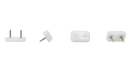 30x18mm Nail in Plastic Furniture Glides Available in Brown, White & Black | Made in Germany | Keay Vital Parts - Keay Vital Parts
