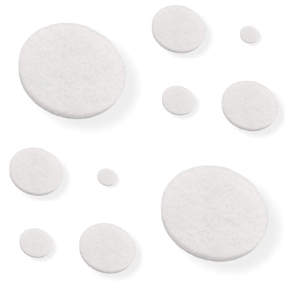 112pcs Felt Pads Round Self Adhesive - White - Assorted Sizes | Made in Germany | Keay Vital Parts (Copy)