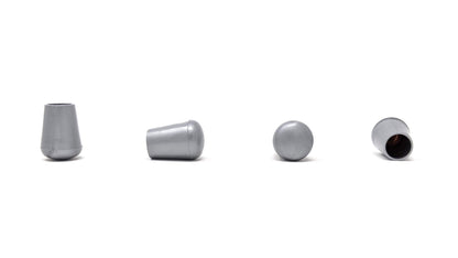 10mm Grey Rubber Ferrules with Steel Base Insert - Made in Germany - Keay Vital Parts