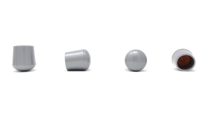 18mm Grey Rubber Ferrules with Steel Base Insert - Made in Germany - Keay Vital Parts