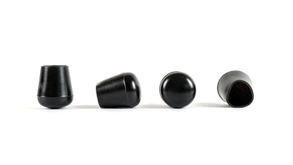 13mm Black Rubber Ferrules with Steel Base Insert - Made in Germany - Keay Vital Parts
