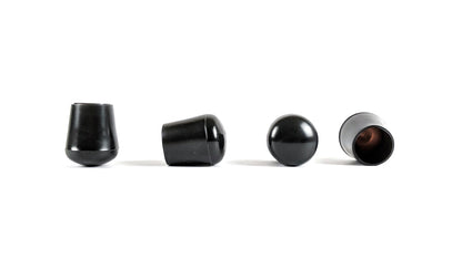 16mm Black Rubber Ferrules with Steel Base Insert - Made in Germany - Keay Vital Parts