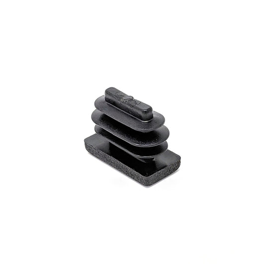 Rectangular Tube Inserts 20mm x 10mm Black | Made in Germany | Keay Vital Parts