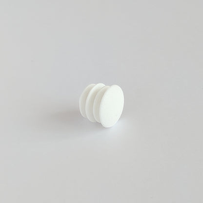 15mm Low Domed Round Tube Inserts (Available in Black or White) | Made in Germany | Keay Vital Parts