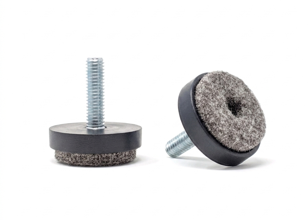 Felt Furniture Pads, Screw-On Floor Protector Glides (Available in 20mm, 24mm, 28mm, 40mm) | Made in Germany | Keay Vital Parts