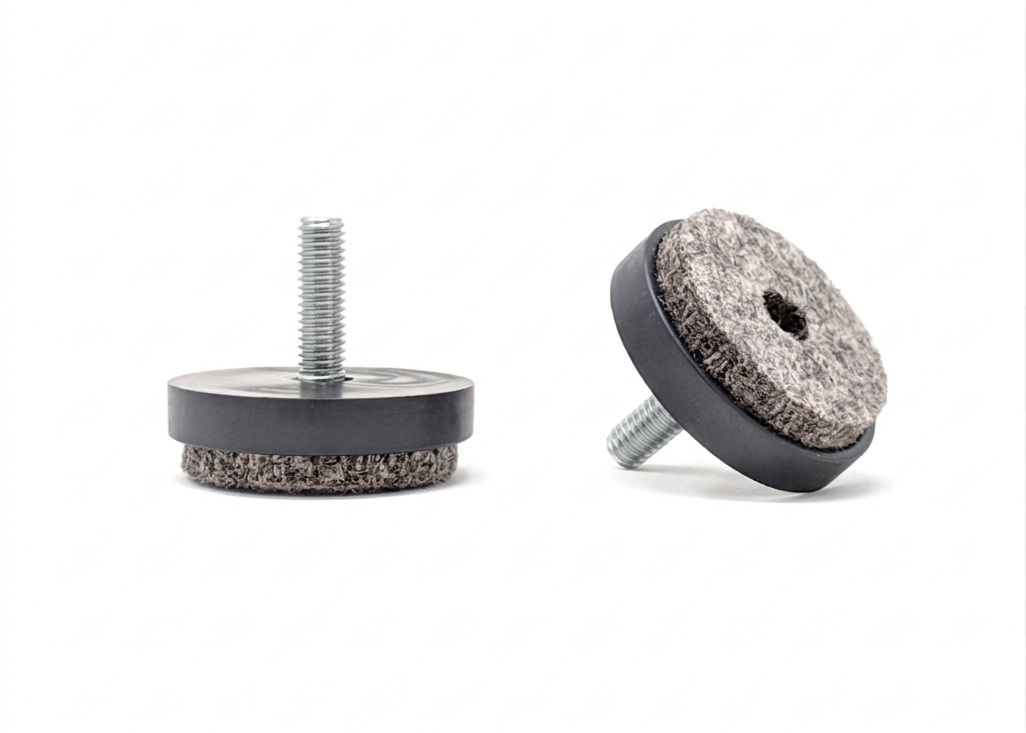 Felt Furniture Pads, Screw-On Floor Protector Glides (Available in 20mm, 24mm, 28mm, 40mm) | Made in Germany | Keay Vital Parts