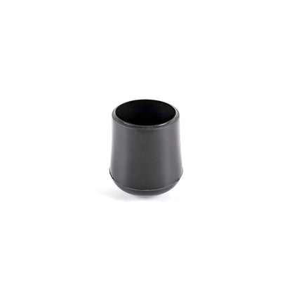 25mm Black Rubber Ferrules with Steel Base Insert - Made in Germany - Keay Vital Parts