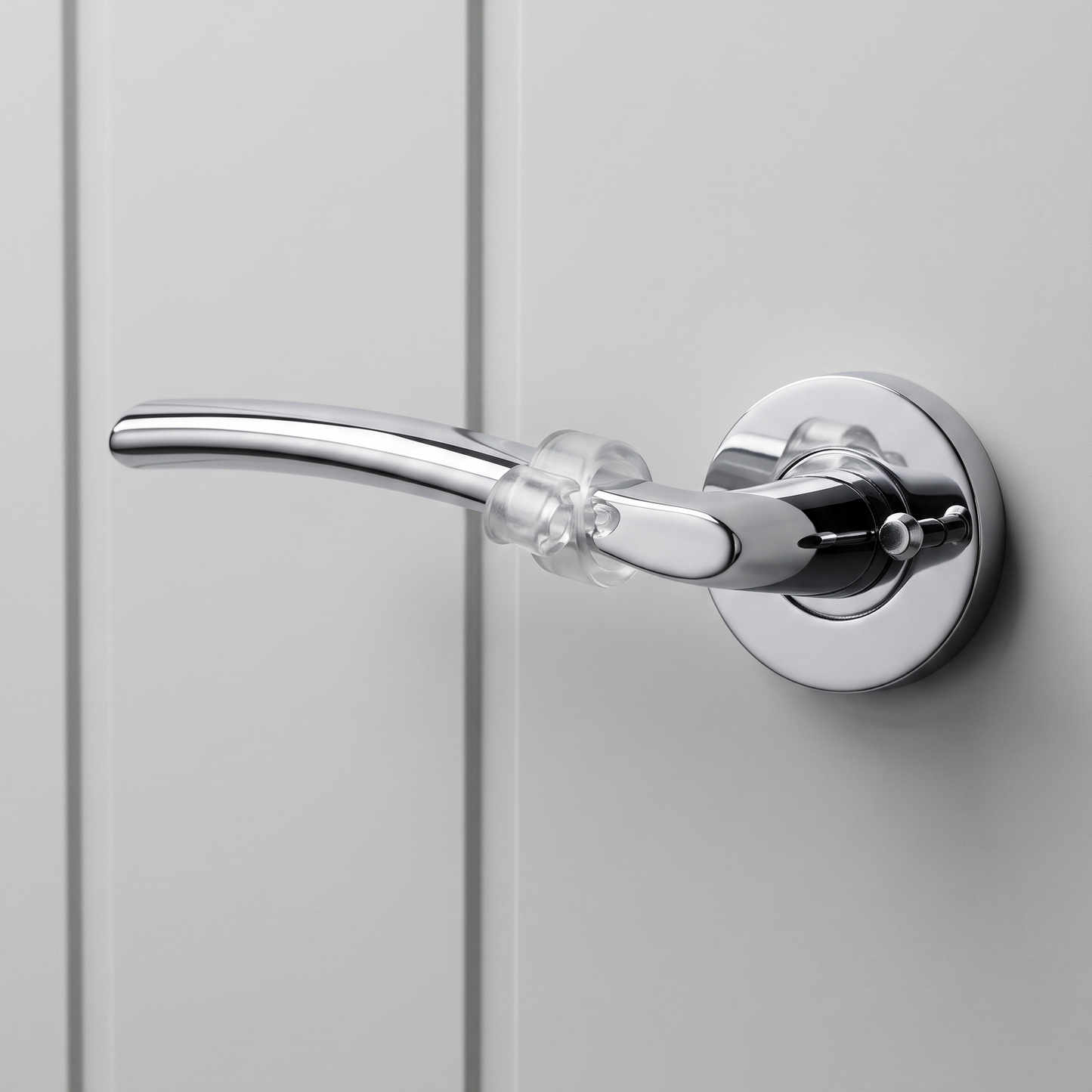 Clear Door Handle & Wall Protector Ring | Transparent Silicone Lever Bumper | Keay Vital Parts