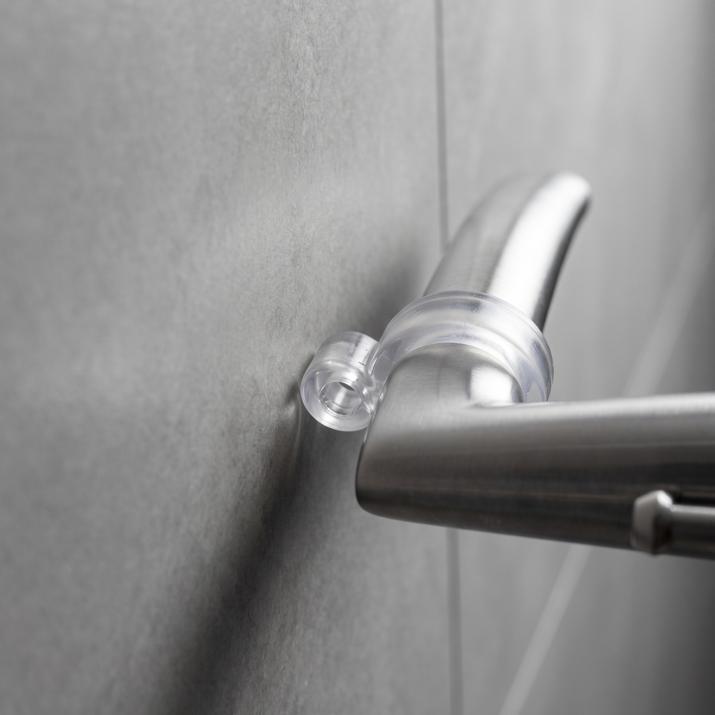 Clear Door Handle & Wall Protector Ring | Transparent Silicone Lever Bumper | Keay Vital Parts