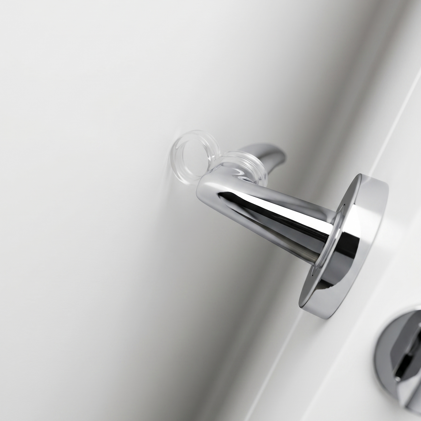 Clear Door Handle & Wall Protector Ring | Transparent Silicone Lever Bumper | Keay Vital Parts