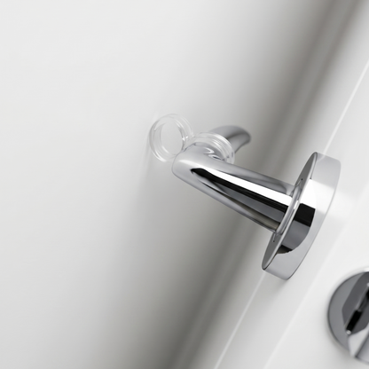 Clear Door Handle & Wall Protector Ring | Transparent Silicone Lever Bumper | Keay Vital Parts
