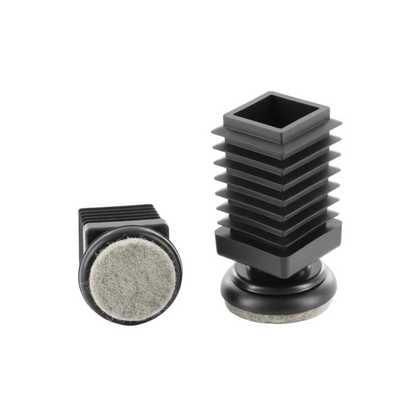 Insert Glides for Square Chair Legs (Angle Adjusting 0-20°) | Made in Germany | Keay Vital Parts