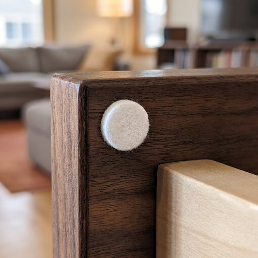 Round Self-Adhesive Felt Pads (Available in Dark Brown & White) | Made in Germany | Keay Vital Parts