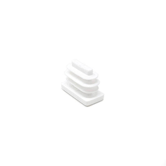 Rectangular Tube Inserts 20mm x 10mm White | Made in Germany | Keay Vital Parts