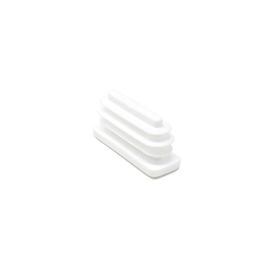 Rectangular Tube Inserts 30mm x 10mm White | Made in Germany | Keay Vital Parts