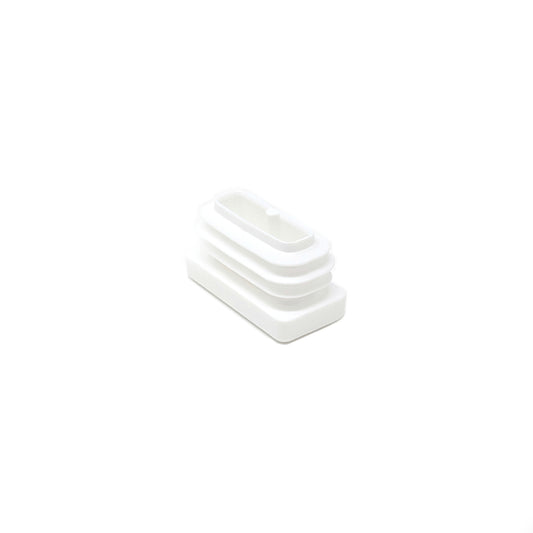 Rectangular Tube Inserts 30mm x 15mm White | Made in Germany | Keay Vital Parts