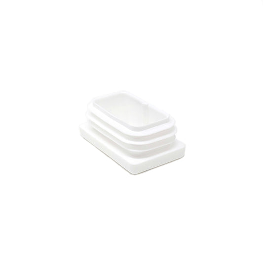 Rectangular Tube Inserts 40mm x 25mm White | Made in Germany | Keay Vital Parts