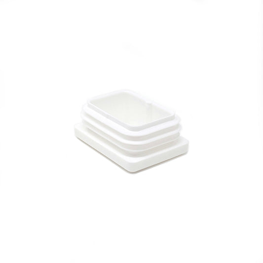 Rectangular Tube Inserts 40mm x 30mm White | Made in Germany | Keay Vital Parts