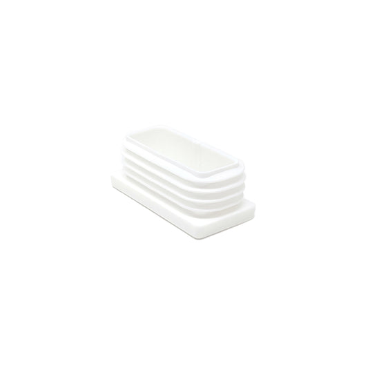 Rectangular Tube Inserts 50mm x 25mm White | Made in Germany | Keay Vital Parts