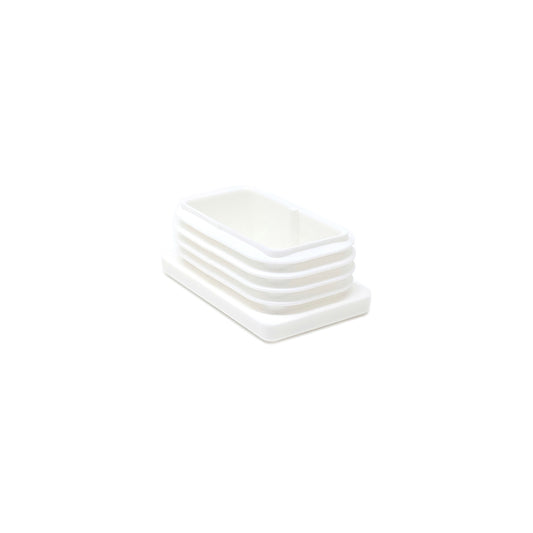 Rectangular Tube Inserts 50mm x 30mm White | Made in Germany | Keay Vital Parts