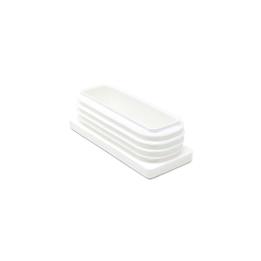 Rectangular Tube Inserts 60mm x 25mm White | Made in Germany | Keay Vital Parts