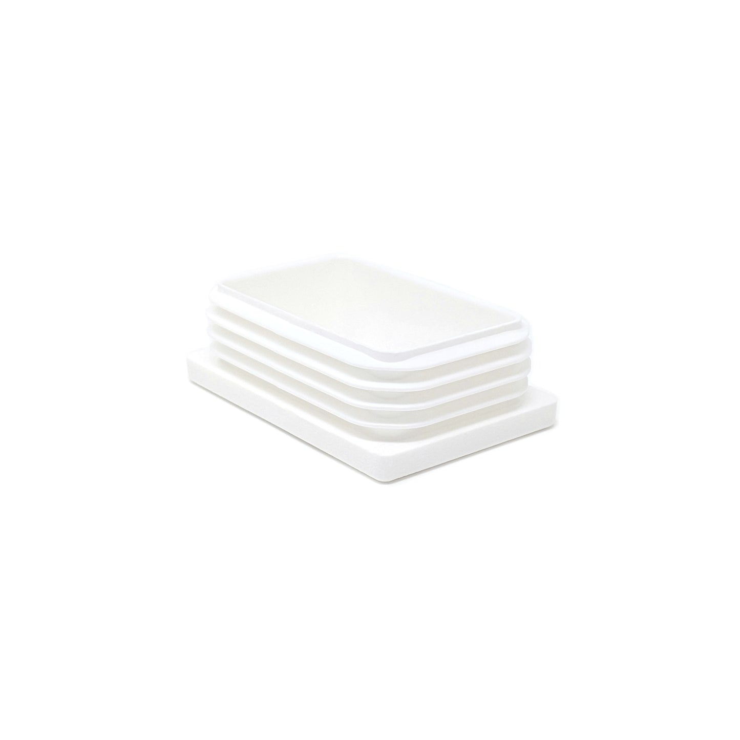 Rectangular Tube Inserts 60mm x 40mm White | Made in Germany | Keay Vital Parts