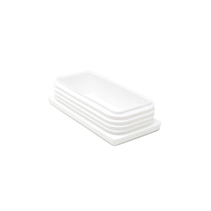 Rectangular Tube Inserts 80mm x 40mm White | Made in Germany | Keay Vital Parts